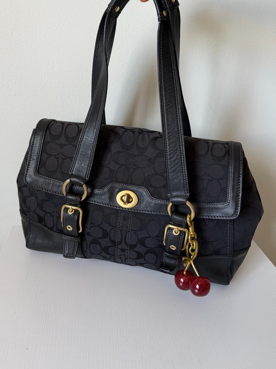 Coach Handbags - Coach Signature Hampton Flap Bag 11061